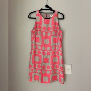 Milly Mod Silk Mini Shift Dress